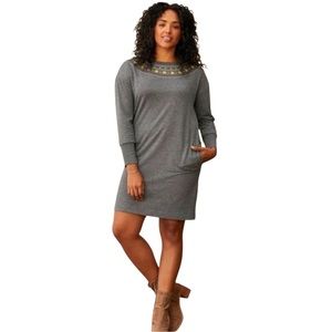 NWT Matilda Jane “Just Imagine” Cozy Sweatshirt Dress (X)